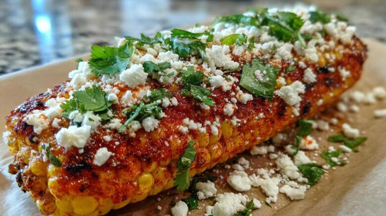 Spicy Mexican street corn