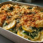 Spinach and squash casserole