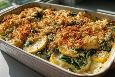 Spinach and squash casserole