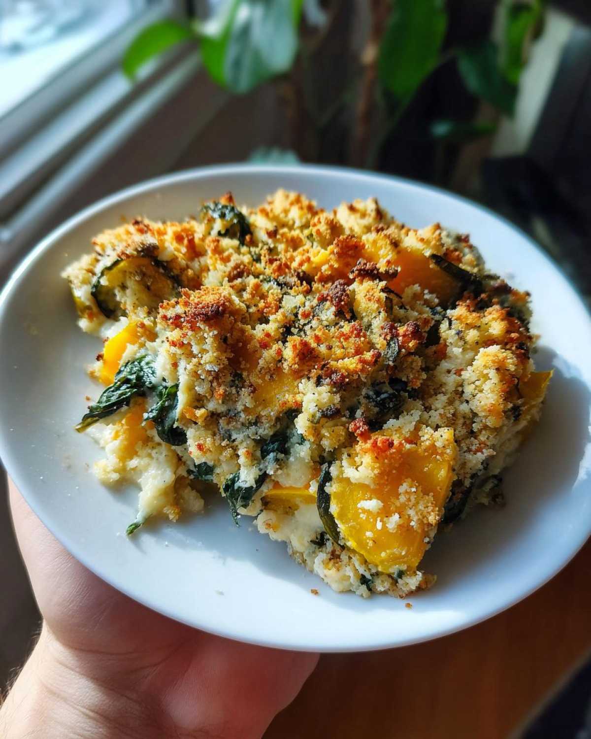 Spinach and squash casserole - detail 3