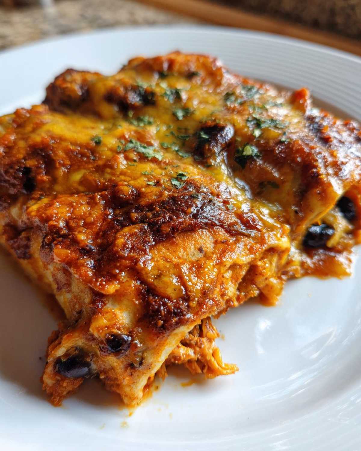 Sweet Potato & Black Bean Enchiladas - detail 4