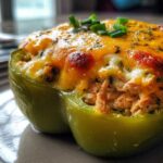 Tuna-stuffed bell peppers