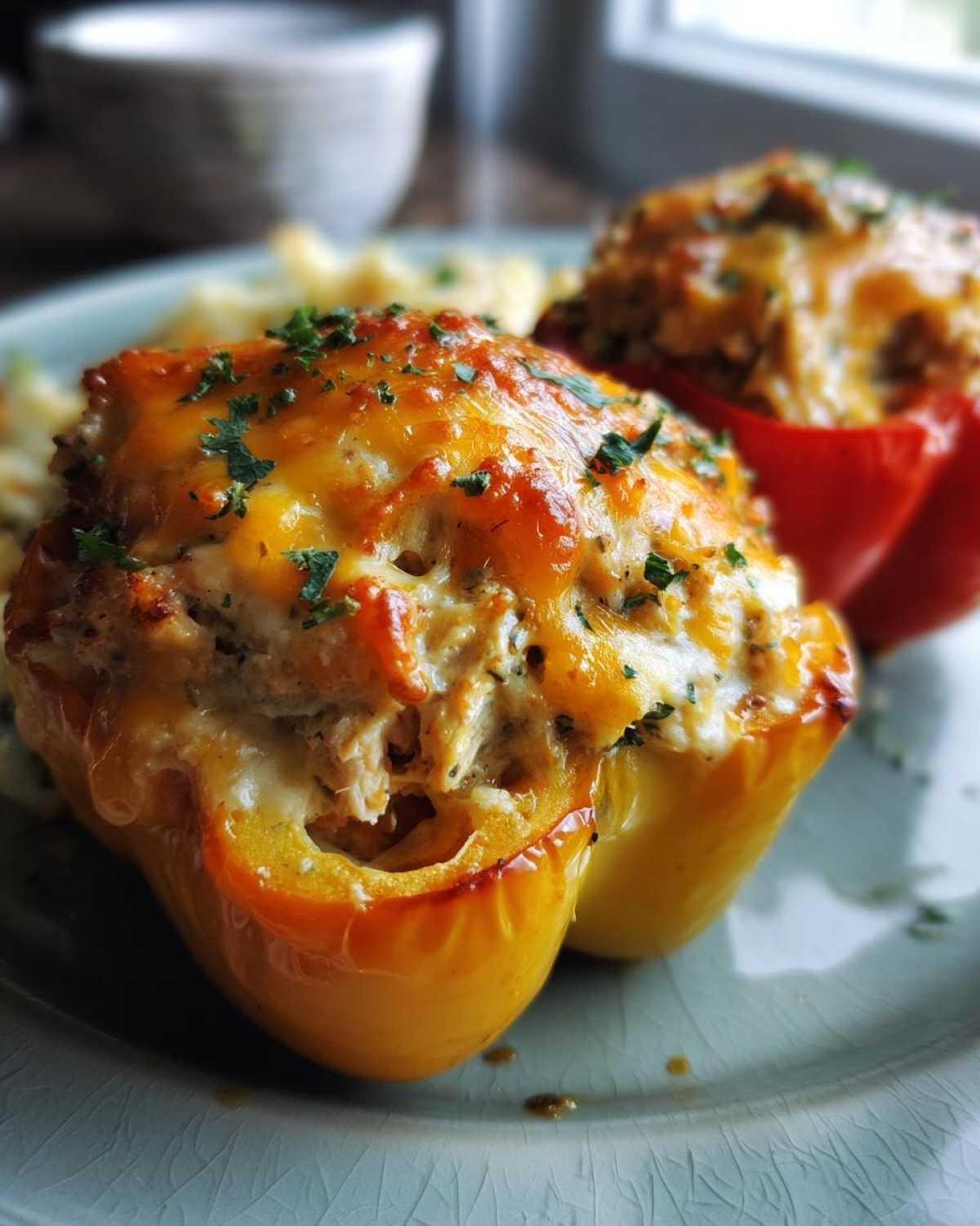 Tuna-stuffed bell peppers - detail 2