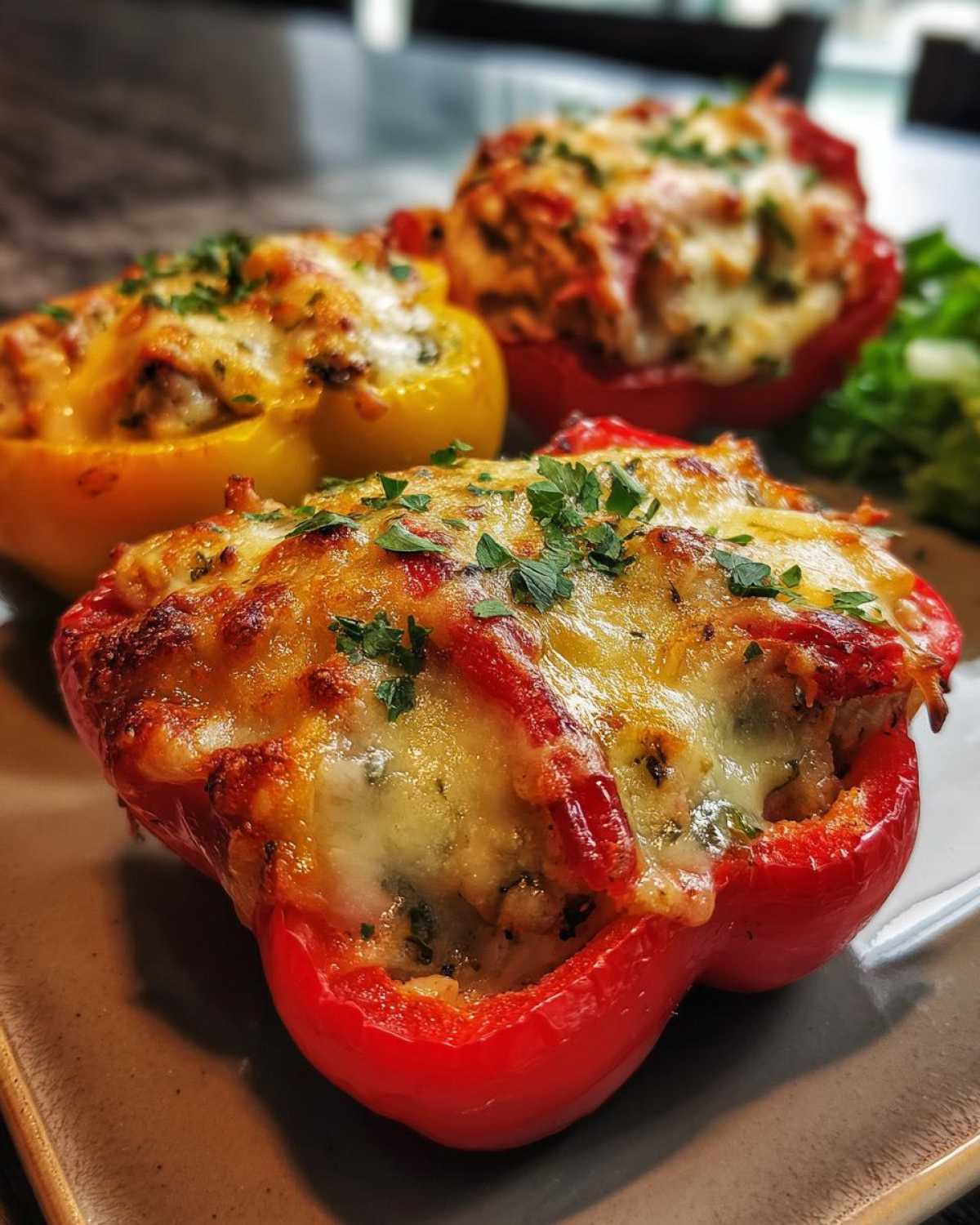 Tuna-stuffed bell peppers - detail 3