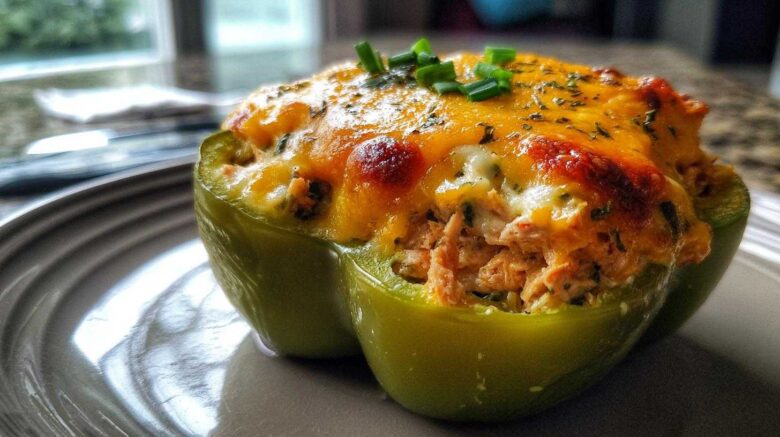 Tuna-stuffed bell peppers