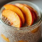 Vegan Coconut-Peach Chia Pudding