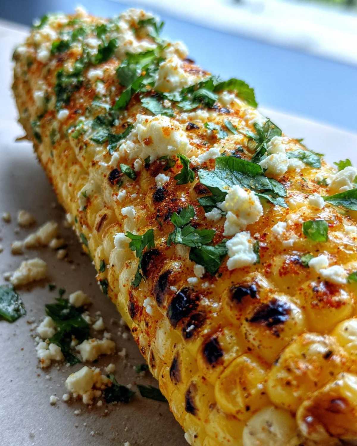 Vegan Mexican street corn - detail 4