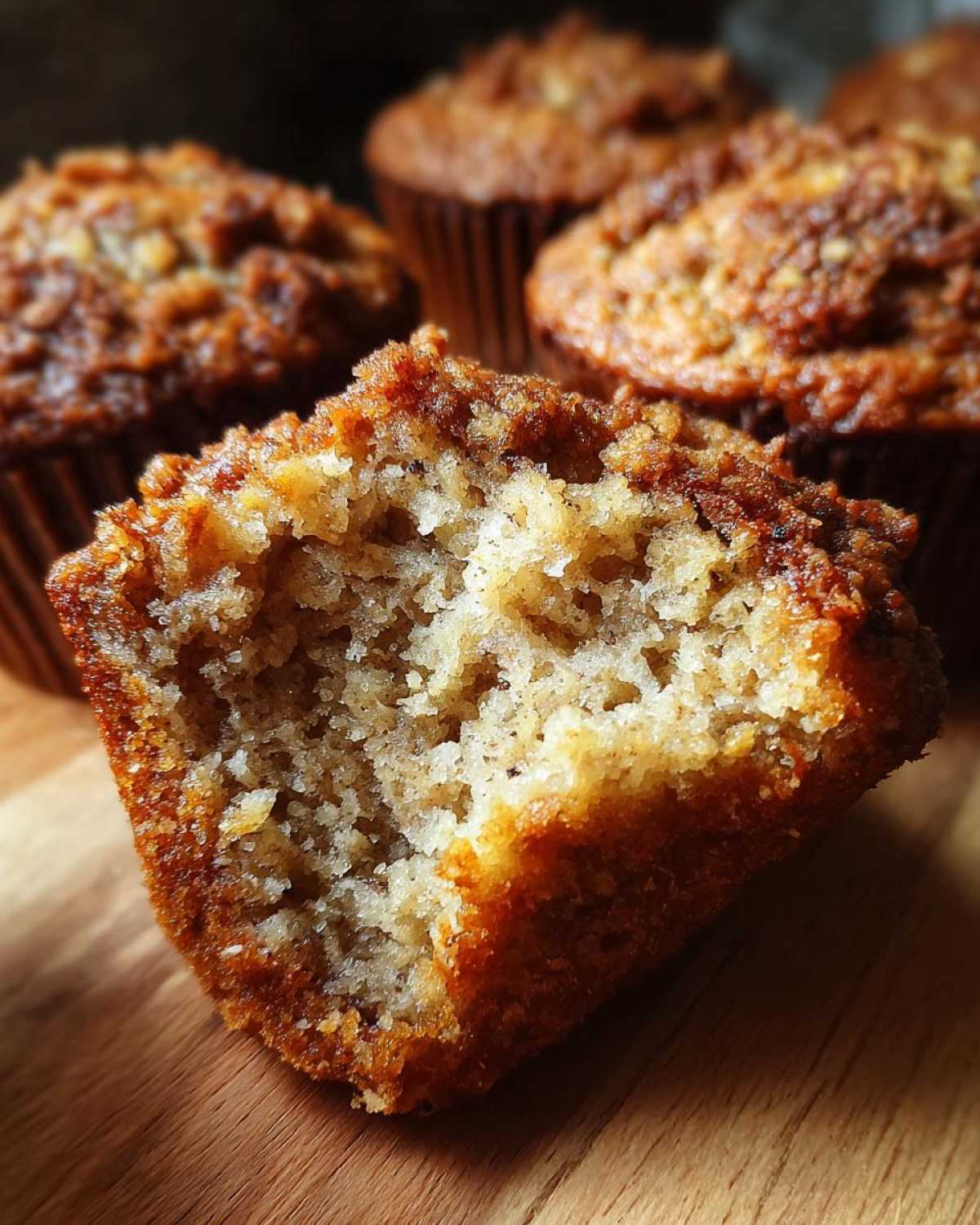 Vegan banana muffins - detail 2