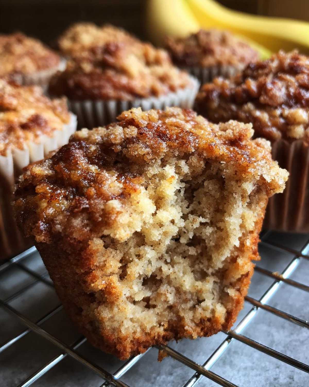 Vegan banana muffins - detail 3