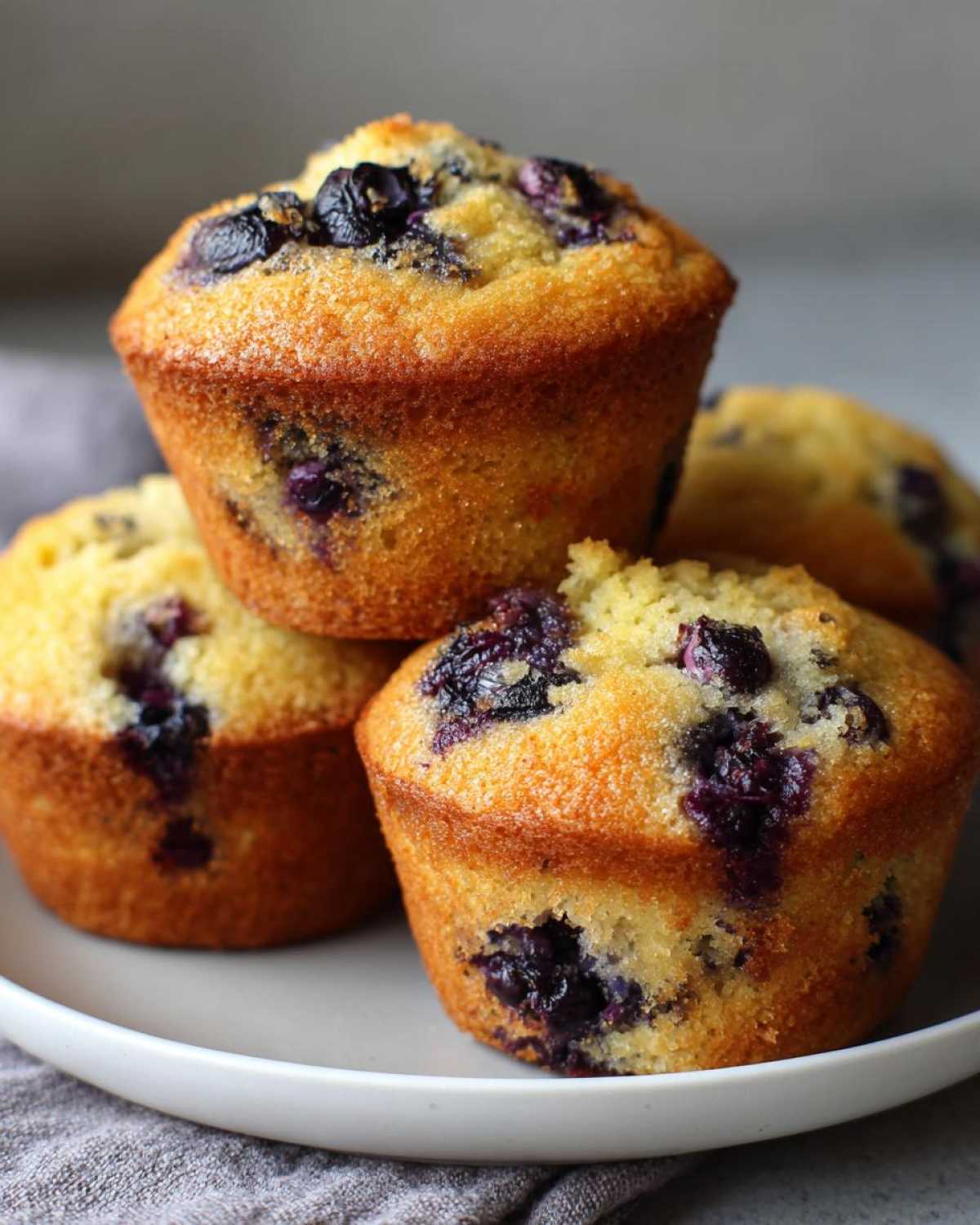 Vegan blueberry muffins - detail 3