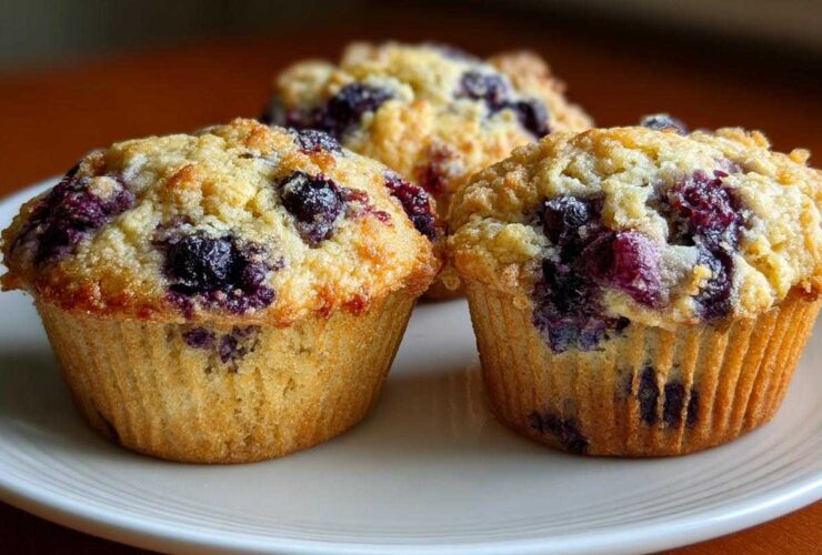 Vegan blueberry muffins