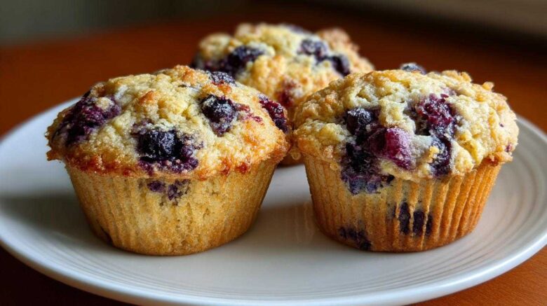 Vegan blueberry muffins