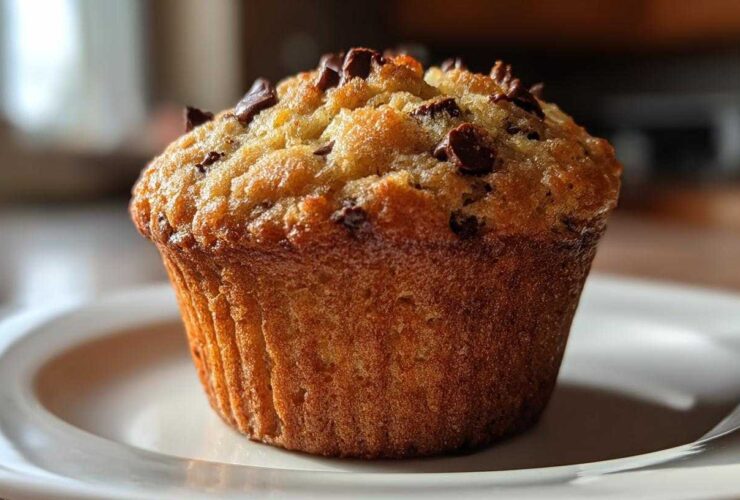Vegan chocolate chip muffins