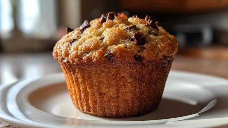 Vegan chocolate chip muffins