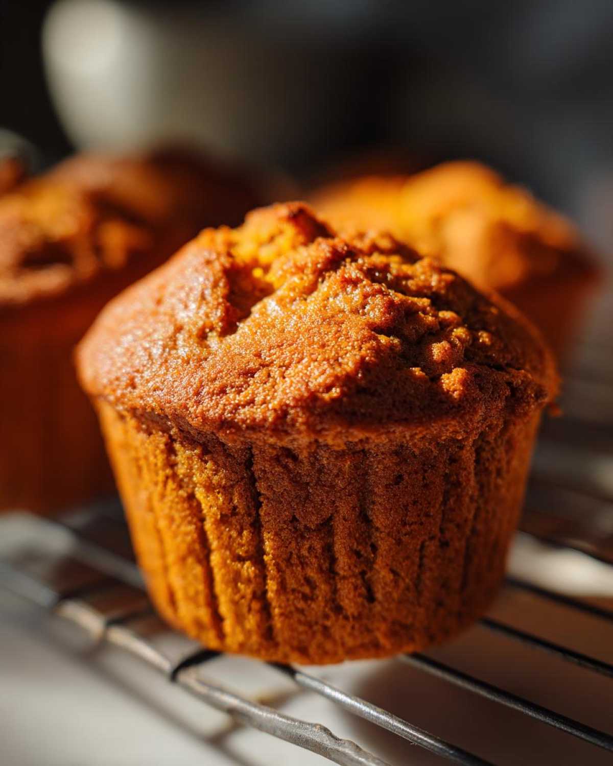 Vegan pumpkin muffins - detail 1