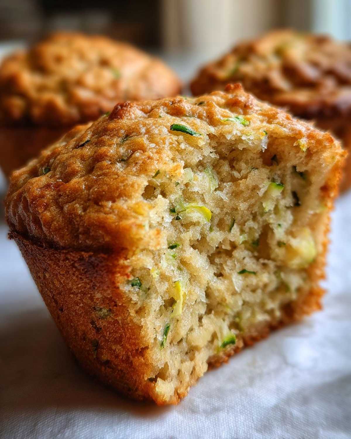 Vegan zucchini muffins - detail 1