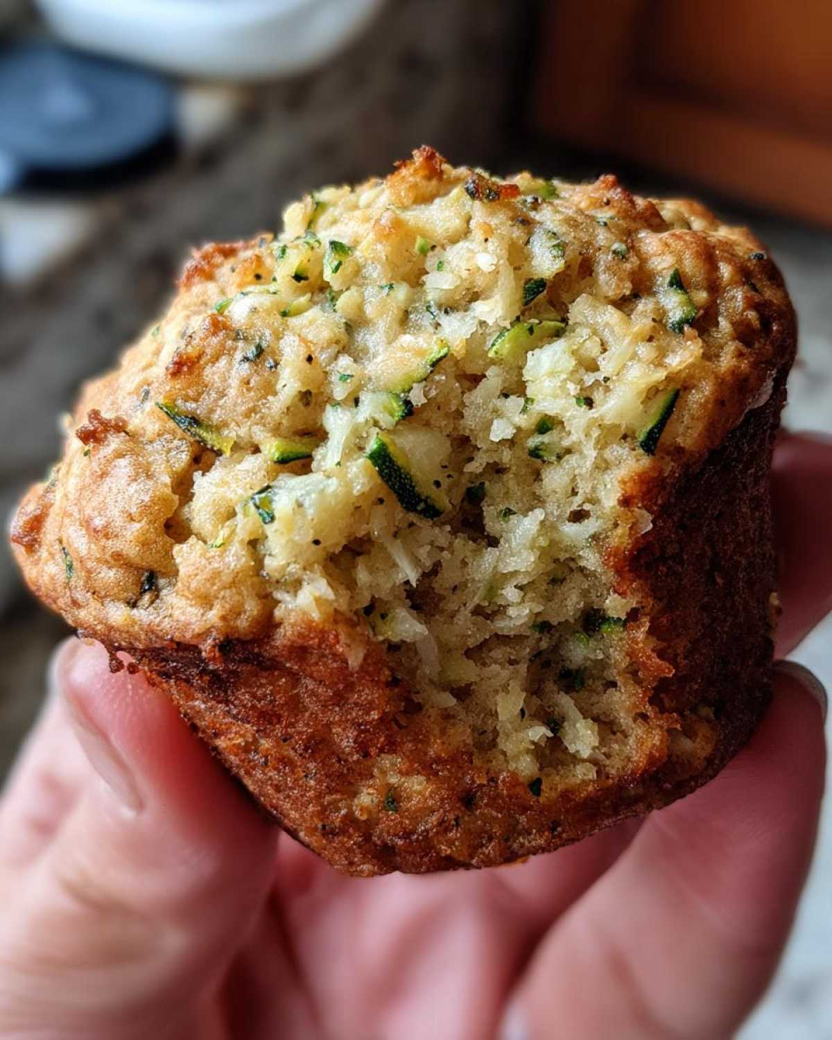 Vegan zucchini muffins - detail 2