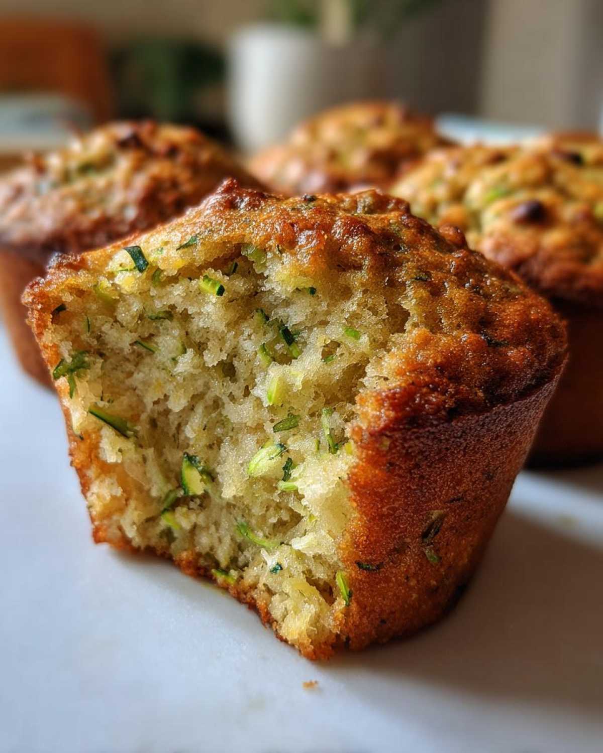 Vegan zucchini muffins - detail 3