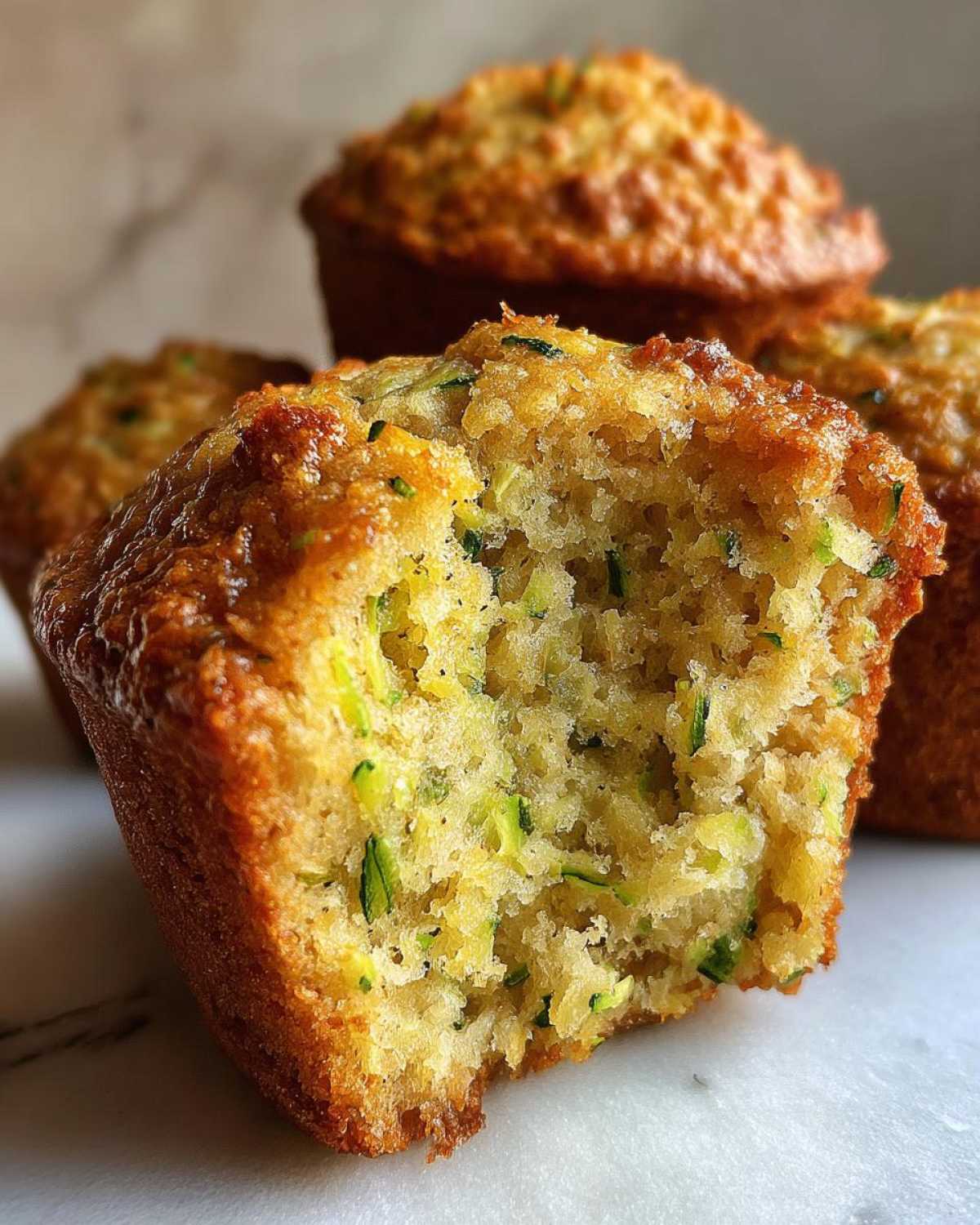 Vegan zucchini muffins - detail 4