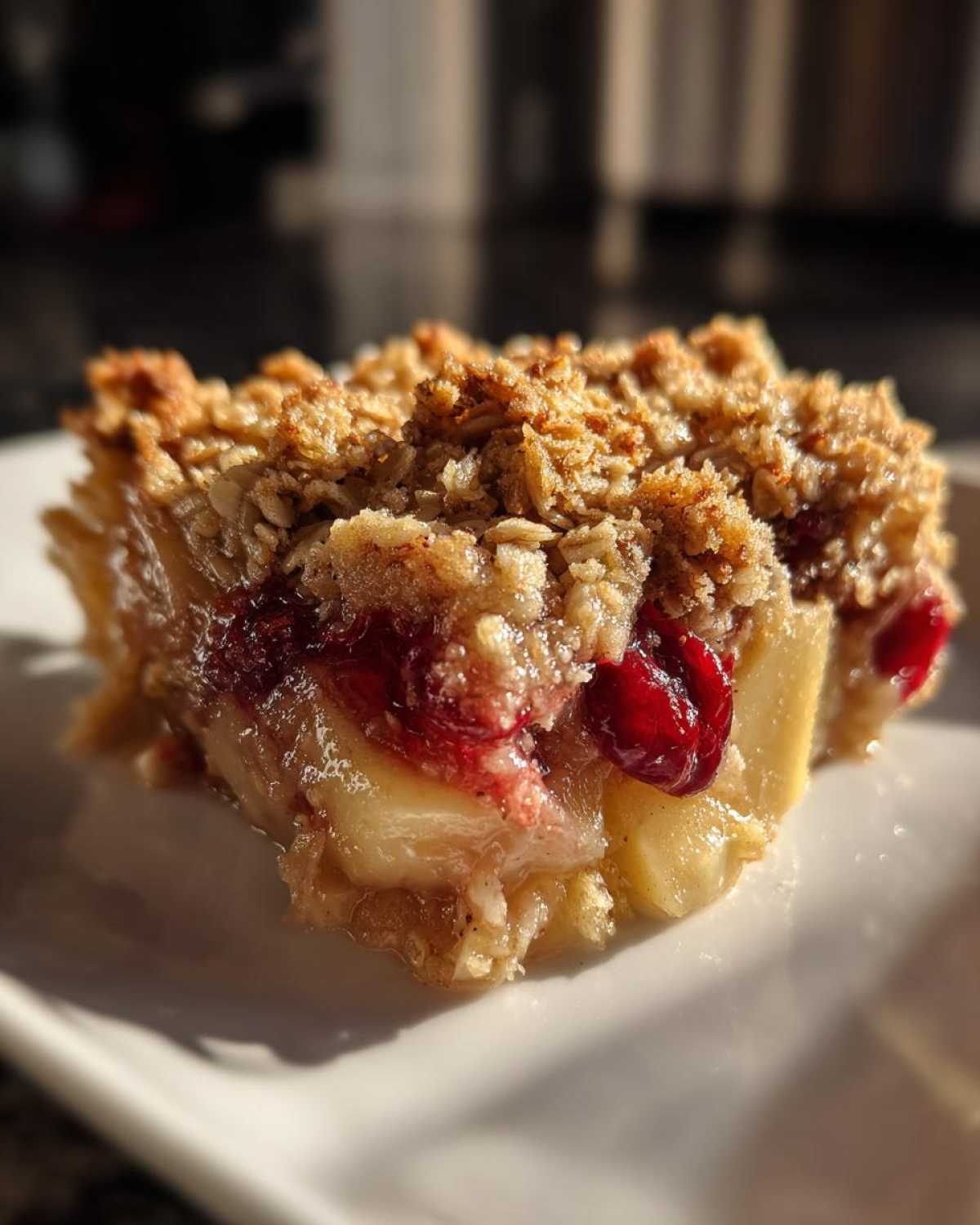 Apple Cranberry Crisp - detail 1