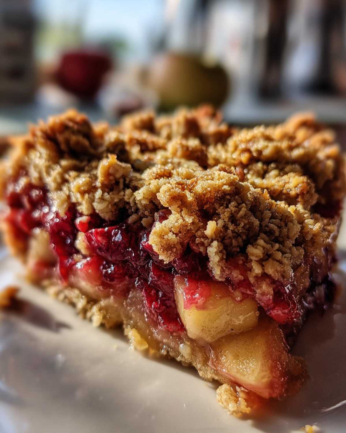 Apple Cranberry Crisp - detail 2