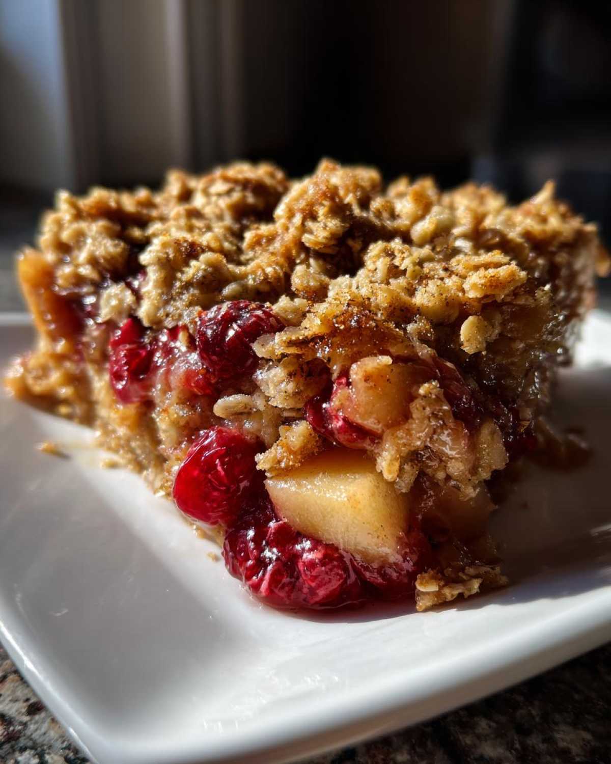 Apple Cranberry Crisp - detail 3