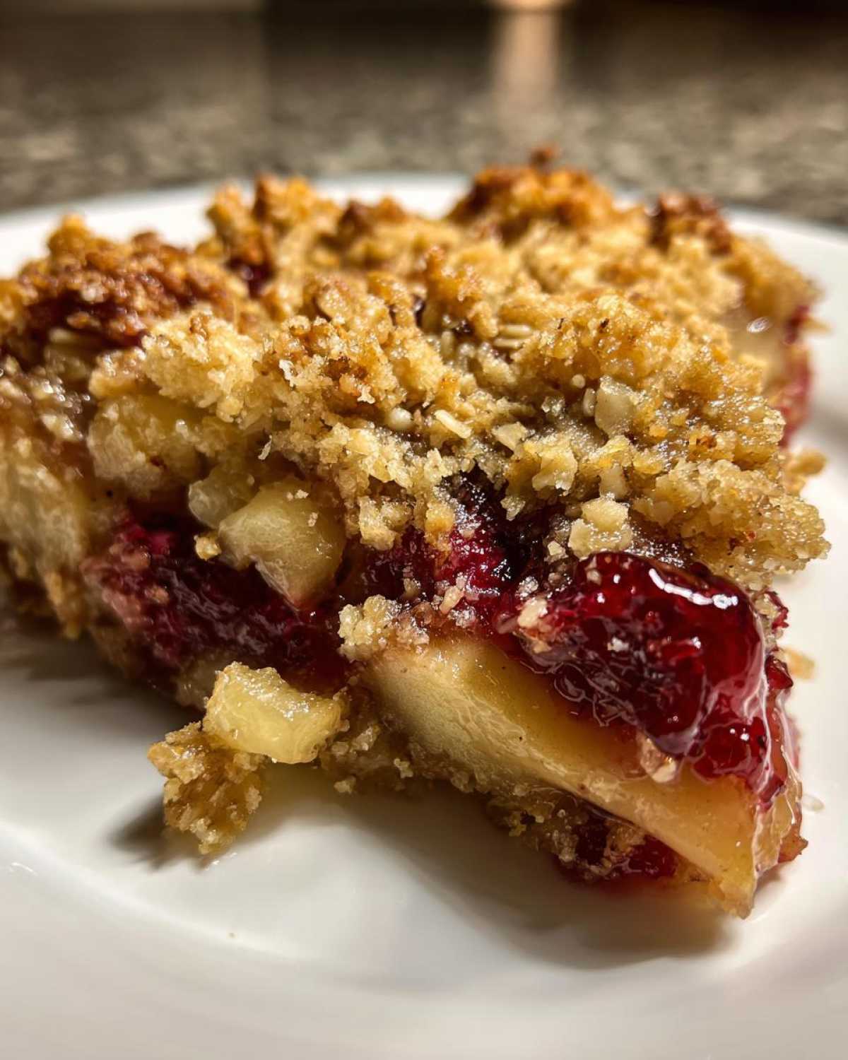 Apple Cranberry Crisp - detail 4