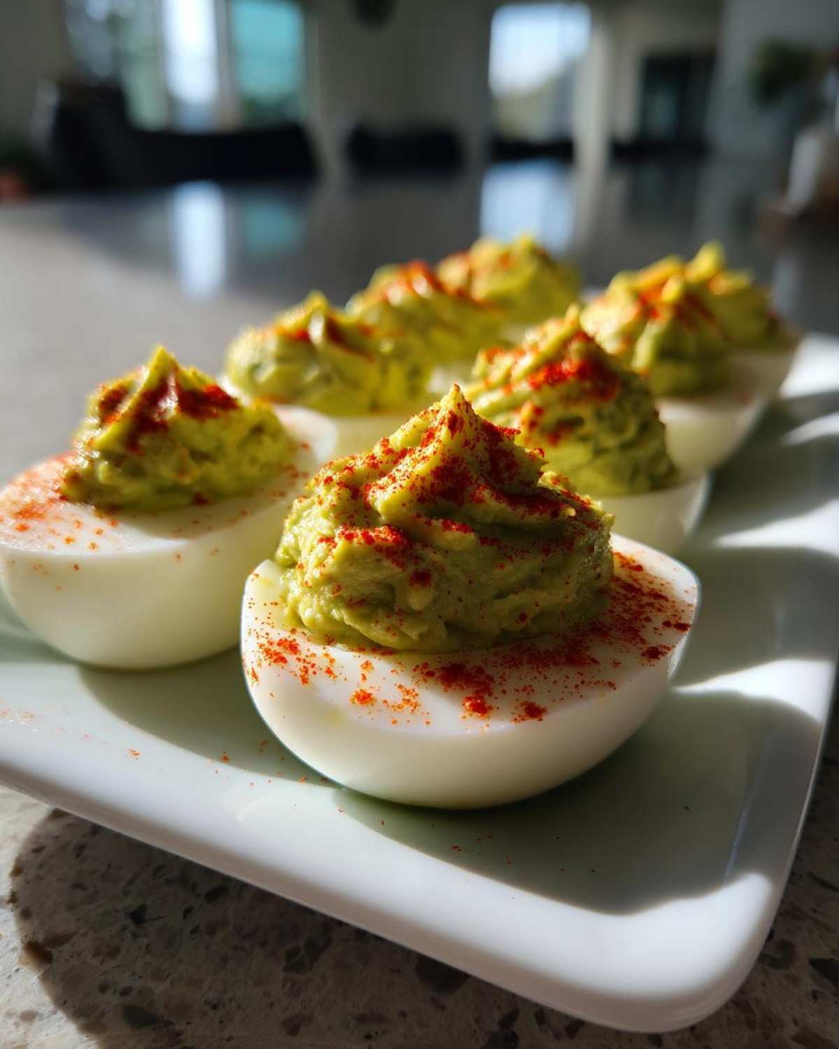 Avocado Deviled Eggs - detail 3