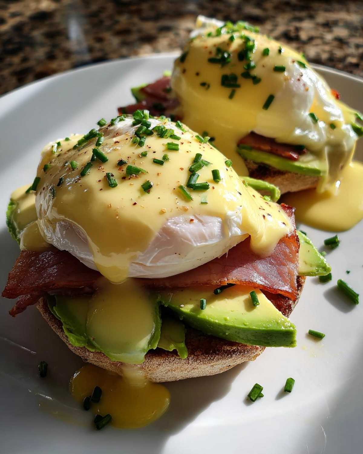 Avocado Eggs Benedict - detail 2