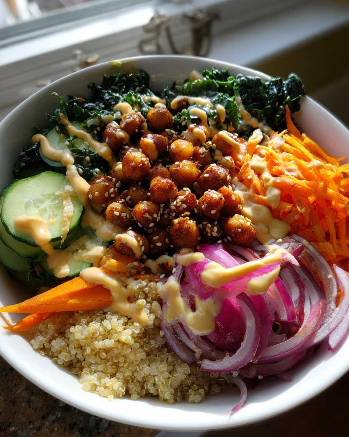 BBQ Chickpea Buddha Bowl - detail 1