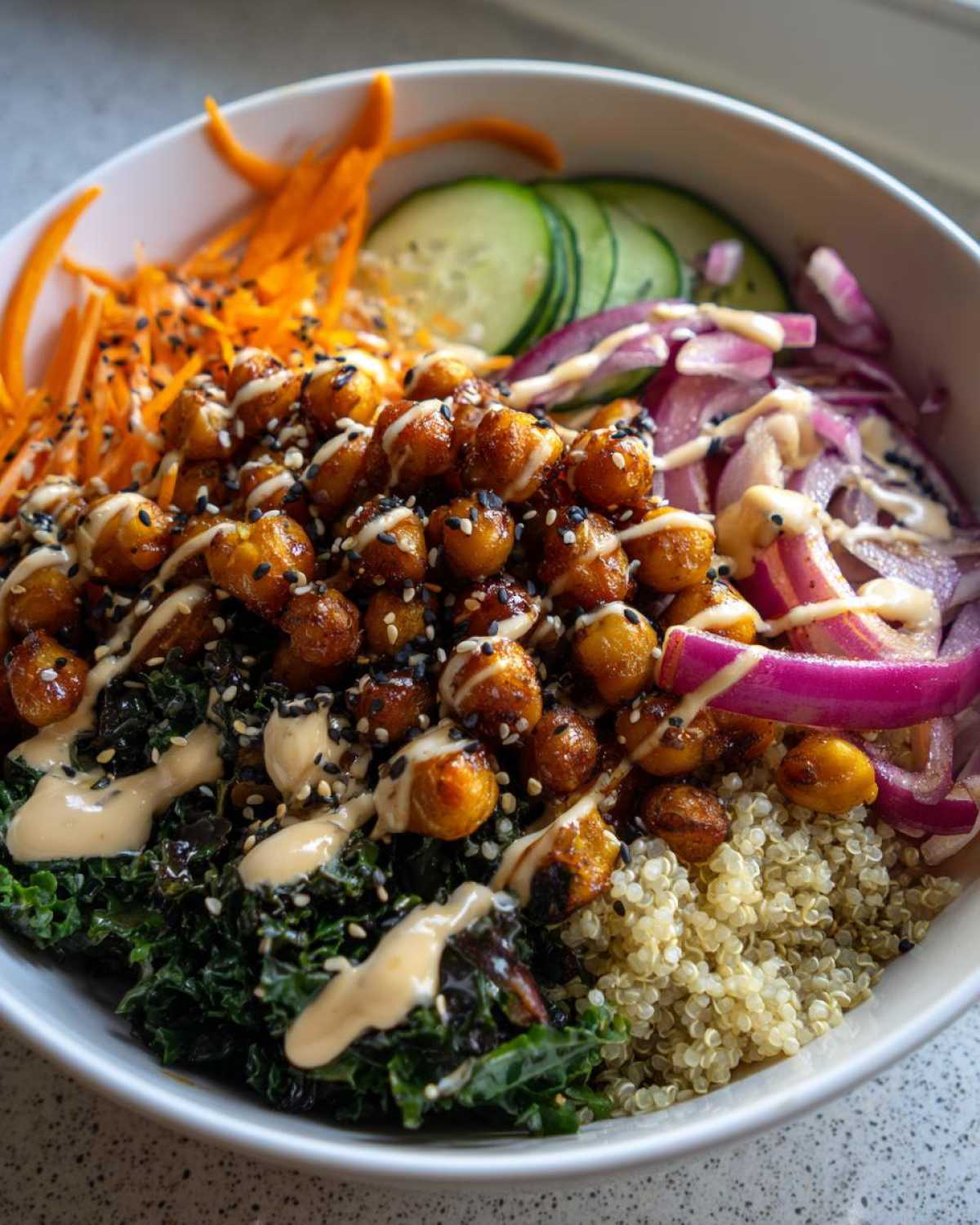 BBQ Chickpea Buddha Bowl - detail 2