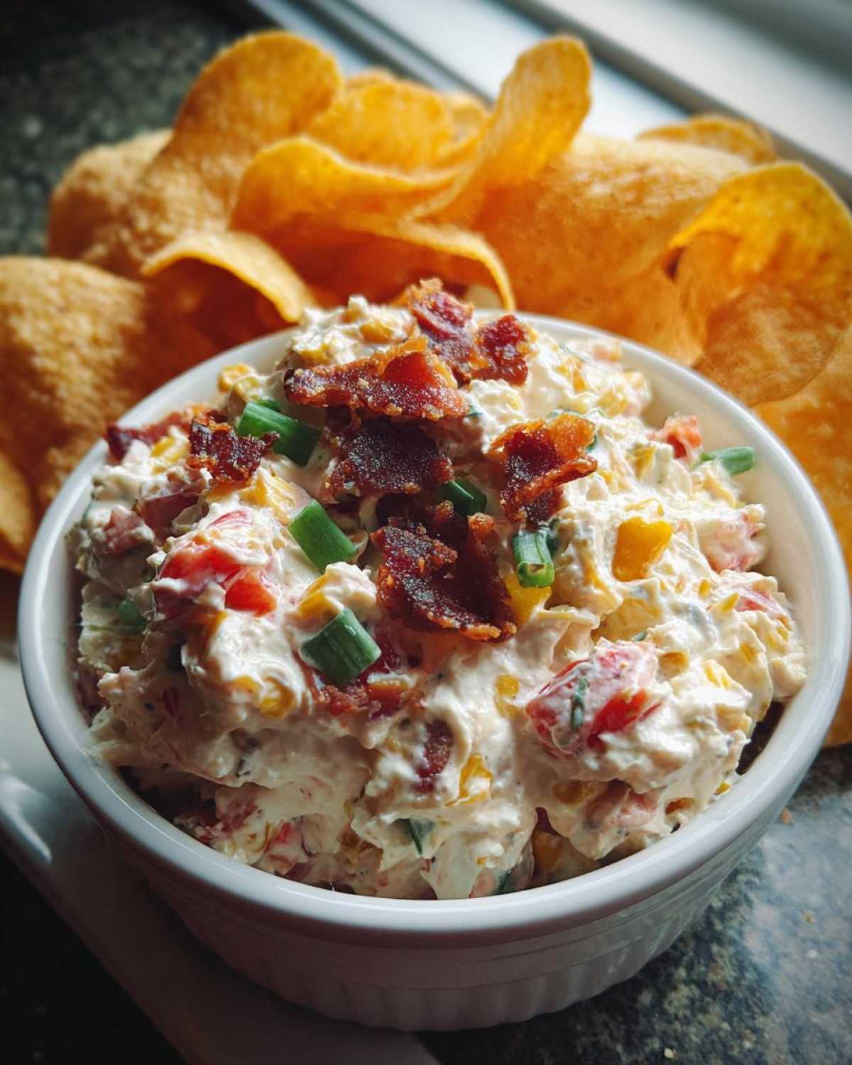 BLT Dip with Corn Chips - detail 1