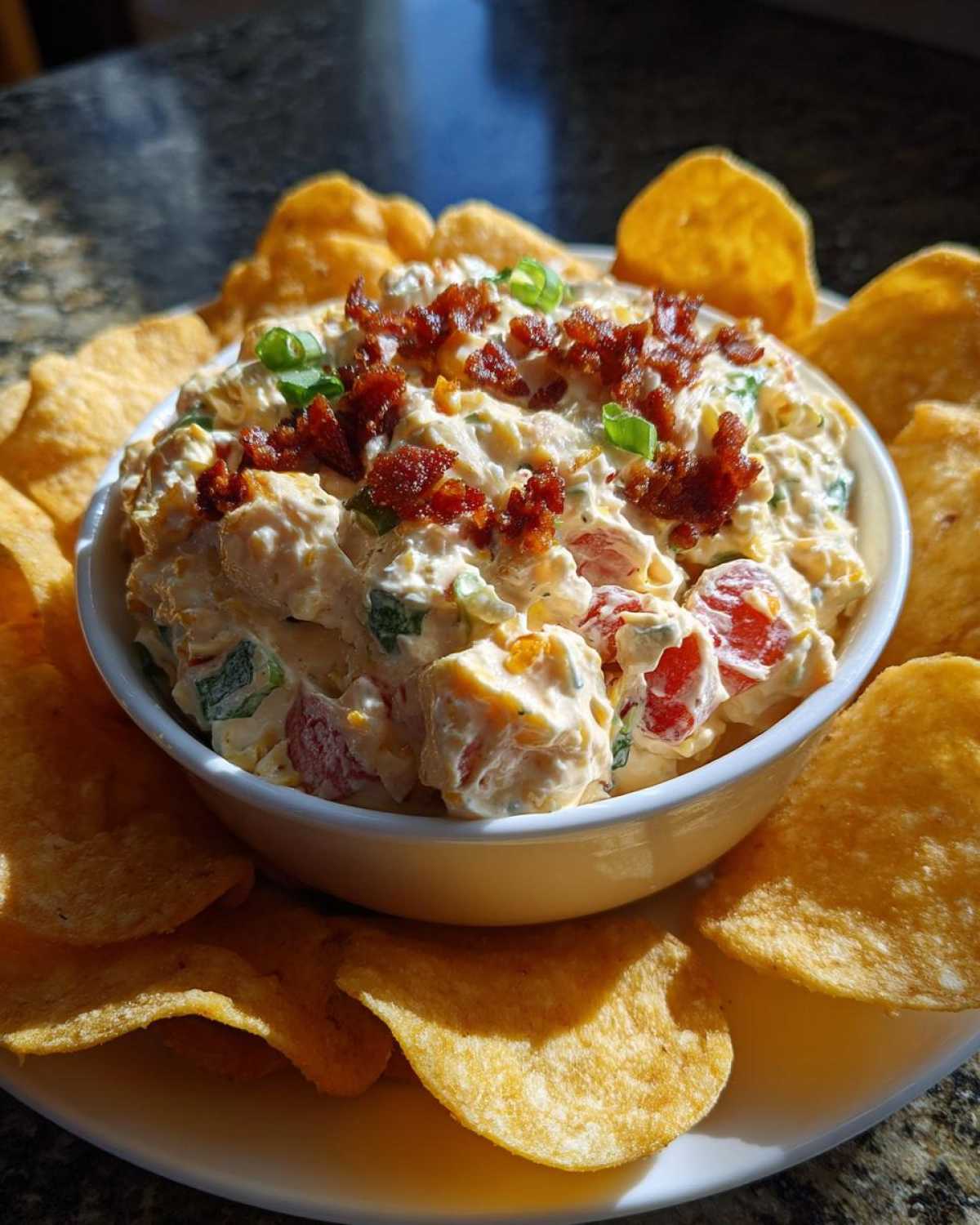 BLT Dip with Corn Chips - detail 2