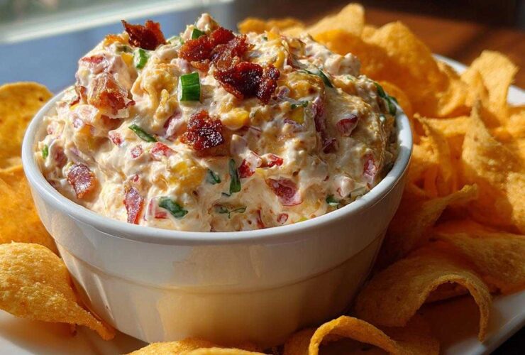 BLT Dip with Corn Chips