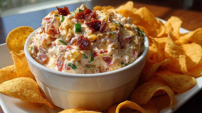 BLT Dip with Corn Chips