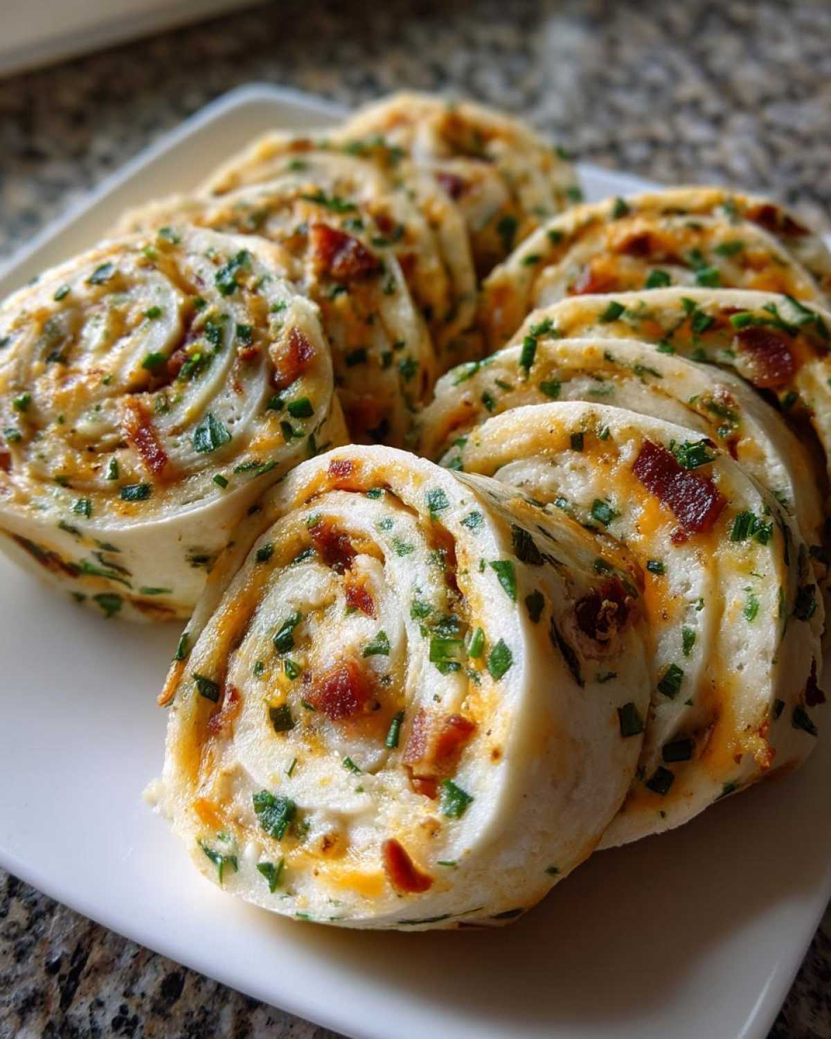 Bacon Cheddar Ranch Pinwheels - detail 3