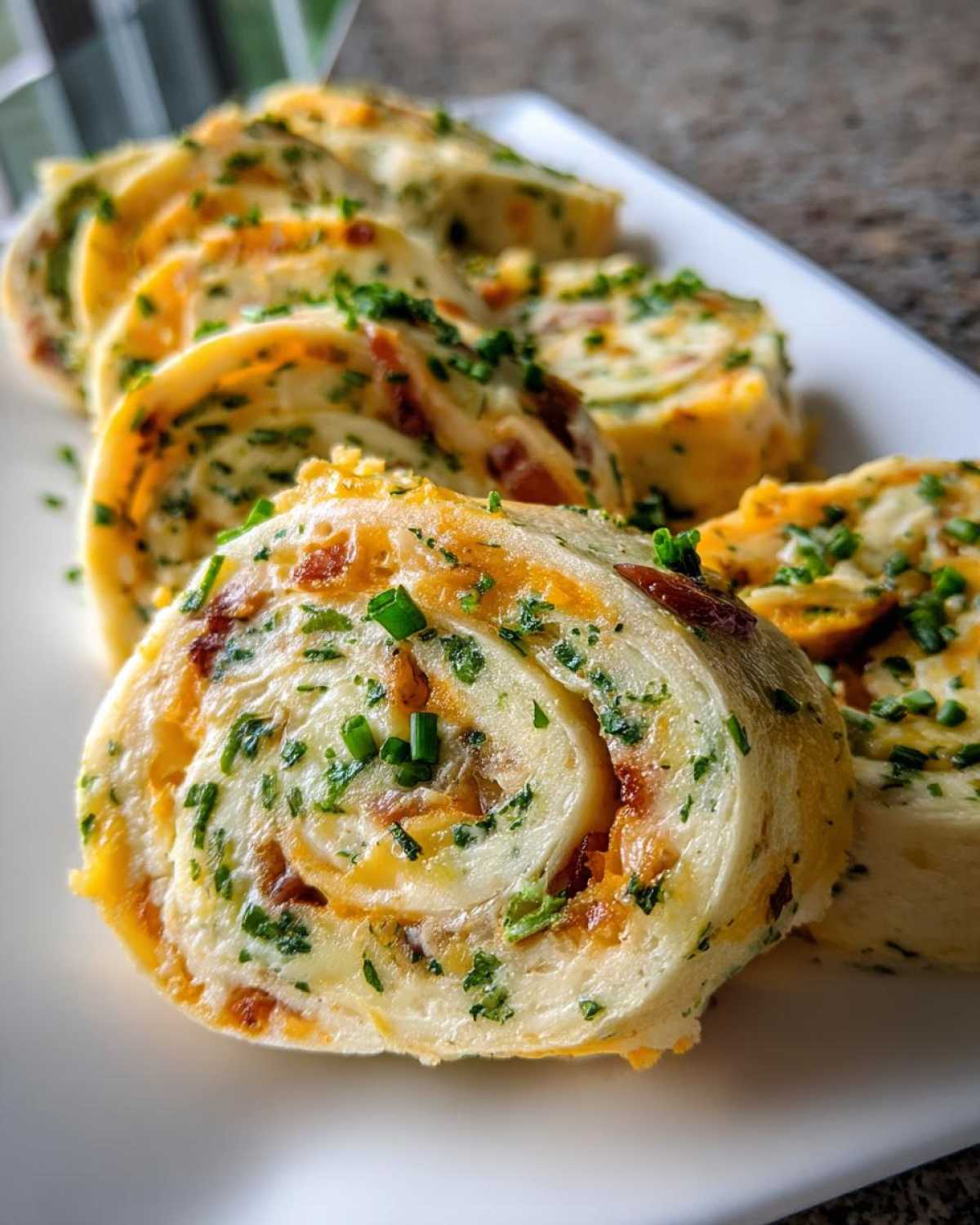 Bacon Cheddar Ranch Pinwheels - detail 2