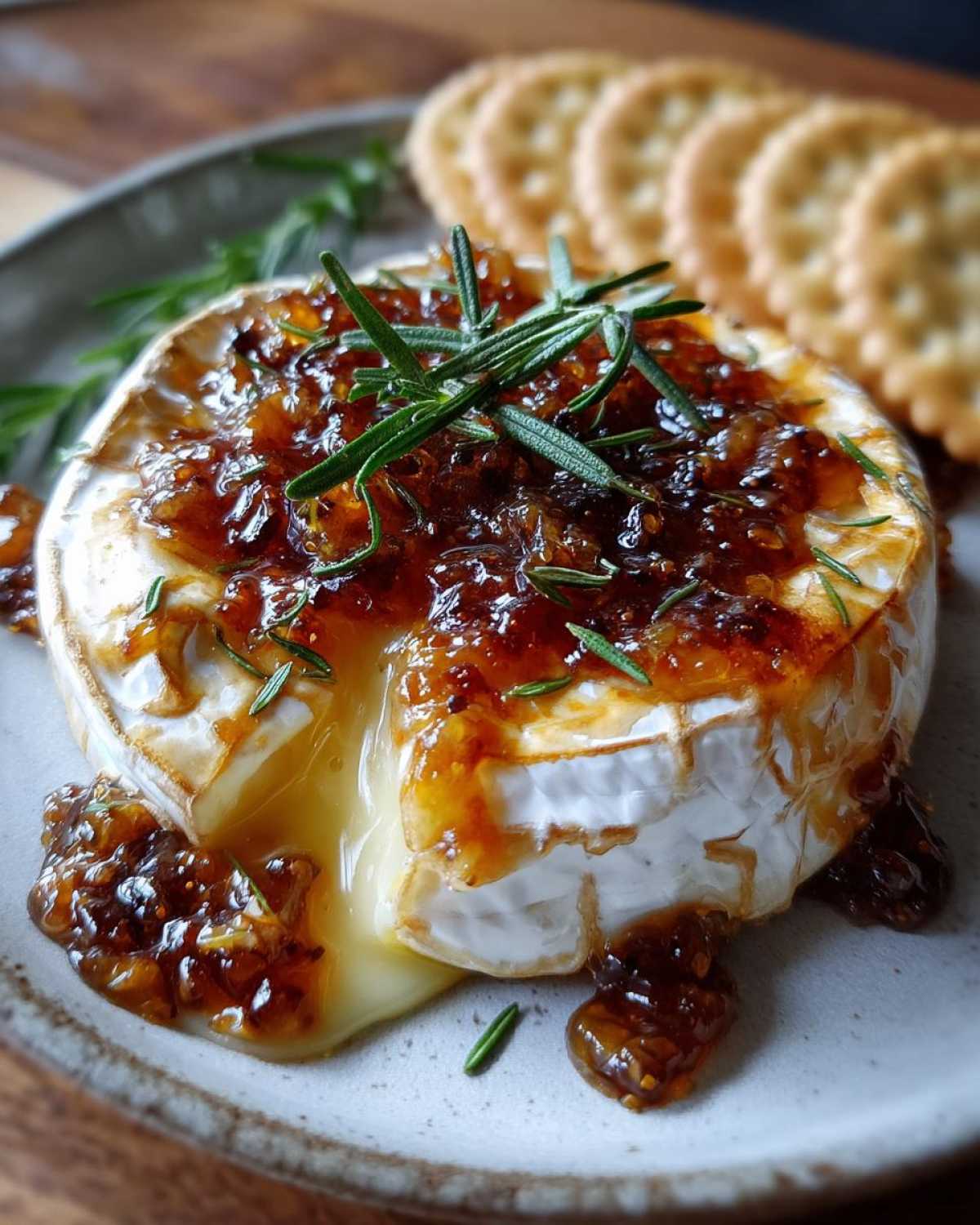 Baked Brie with Fig Jam - detail 2