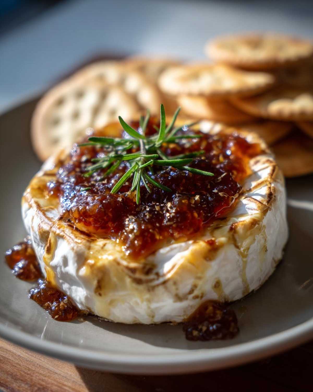 Baked Brie with Fig Jam - detail 4