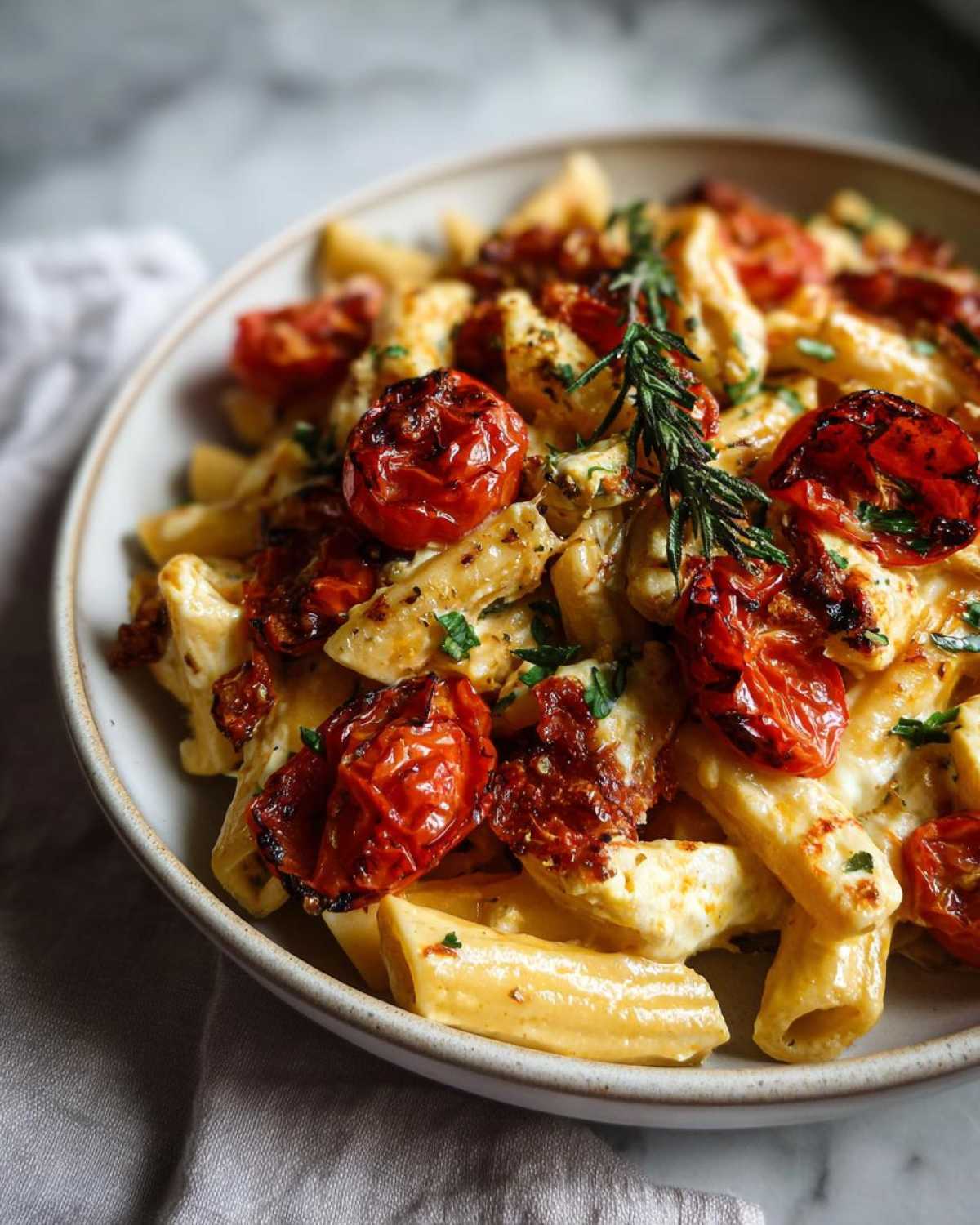 Baked Feta Pasta with Roasted Tomatoes - detail 1