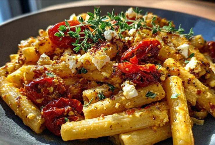 Baked Feta Pasta with Roasted Tomatoes