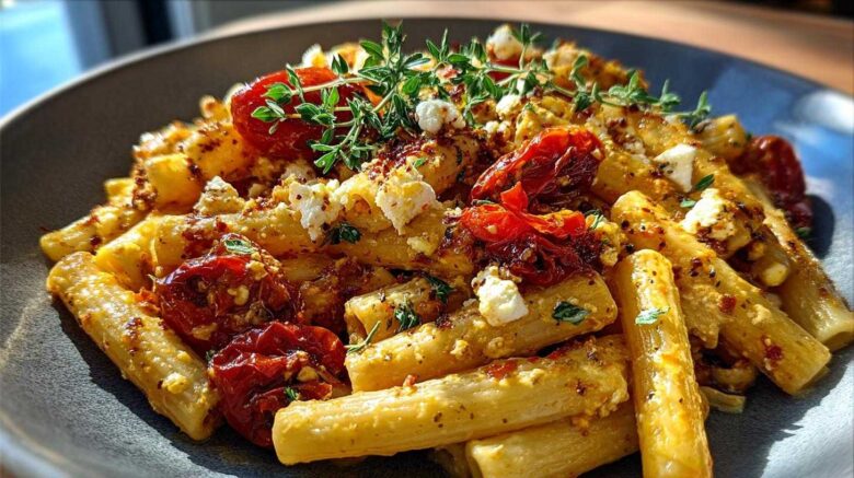 Baked Feta Pasta with Roasted Tomatoes
