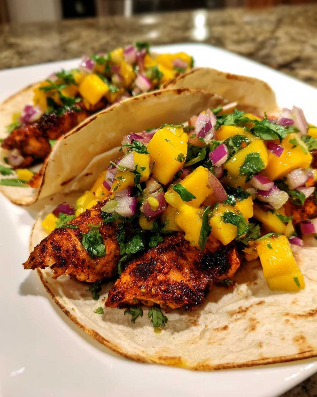 Blackened Fish Tacos with Mango Salsa - detail 3