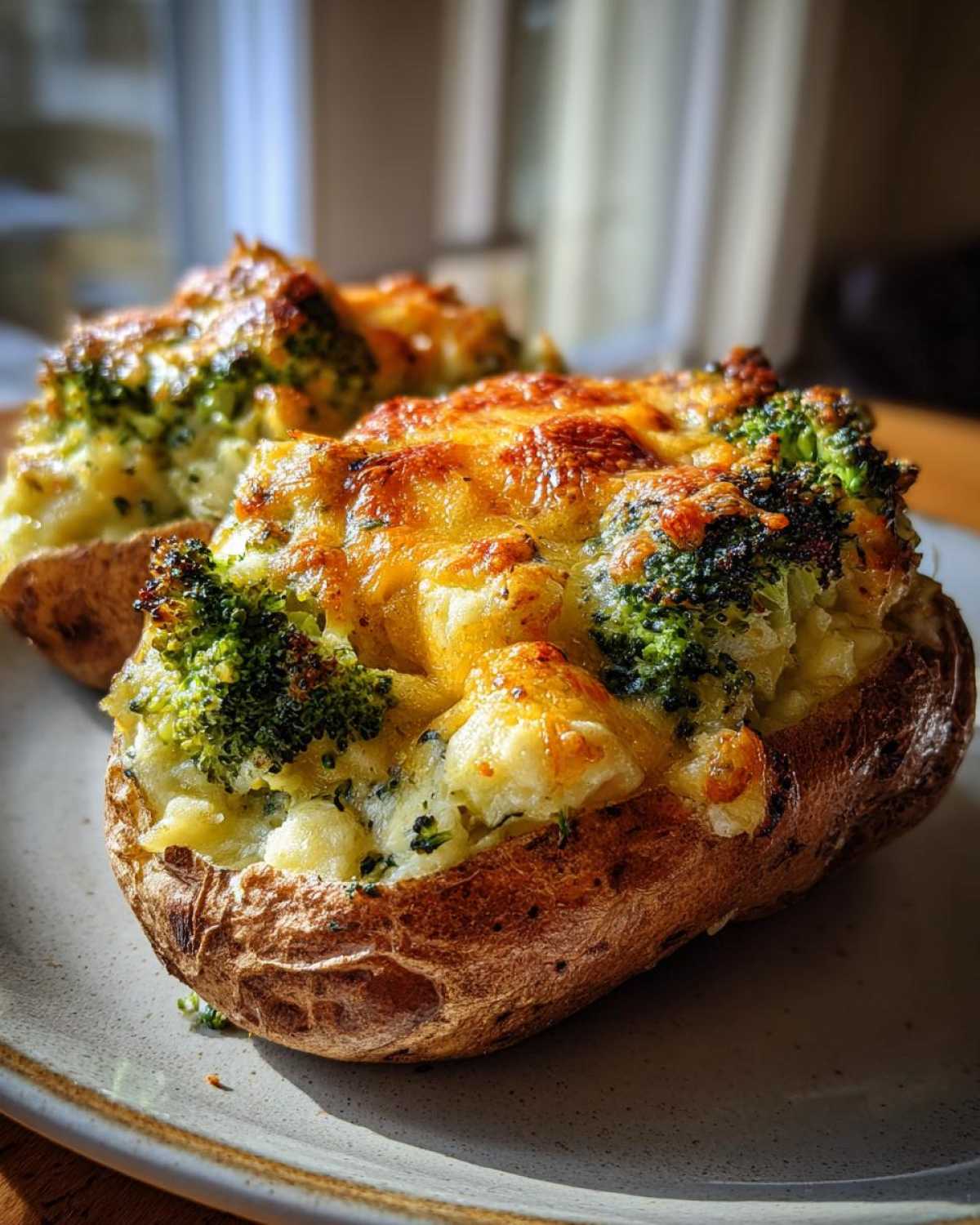 Broccoli Cheddar Stuffed Potatoes - detail 3