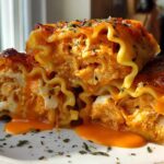 Buffalo Chicken Lasagna Roll-Ups
