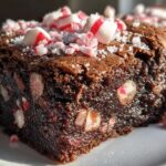 Candy Cane Brownie Bites