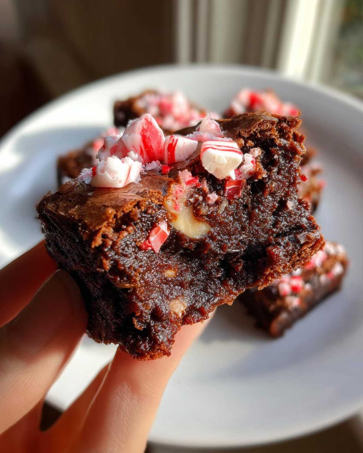 Candy Cane Brownie Bites - detail 2