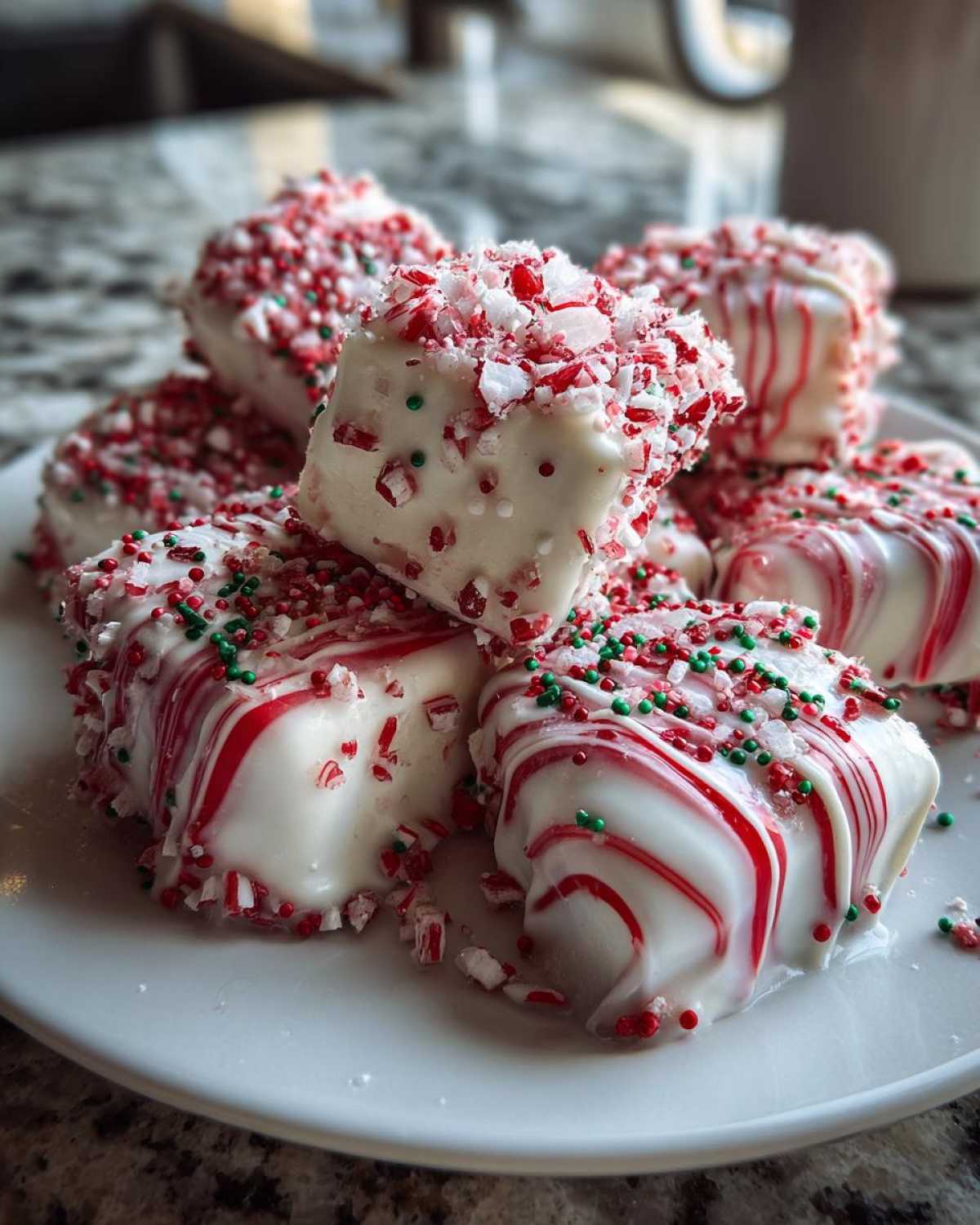 Candy Cane Marshmallow Pops - detail 4