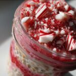 Candy Cane Overnight Oats