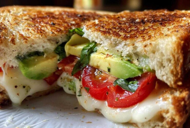 Caprese Avocado Grilled Cheese